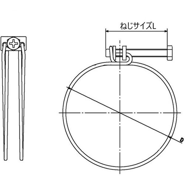 【メーカー在庫あり】 TWB22A トラスコ中山(株) TRUSCO ネジ式ワイヤバンド 締付径18〜22mm TWB-22A HD店
