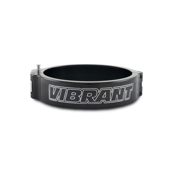  Vibrant 4in O.D. Aluminized HD 2.0 クランプ -アルマイト ブラック (クランプ Only) vib32538 HD店