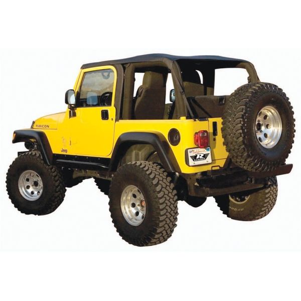 【USA在庫あり】 Rampage 97年-06年 Jeep ラングラー(TJ) Excludes LJ Unlimited Frameless Soft Top Kit - Black Diamond ram109535 HD店