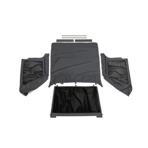 【USA在庫あり】 Rampage 97年-06年 Jeep ラングラー(TJ) Excludes LJ Unlimited Frameless Soft Top Kit - Black Diamond ram109735 HD店