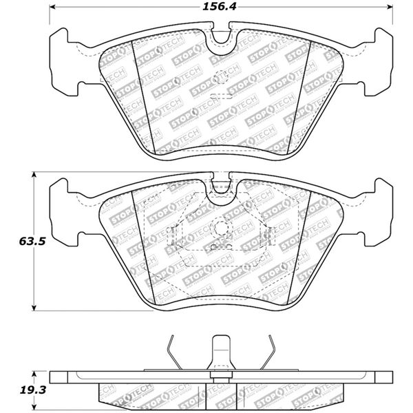 【USA在庫あり】 StopTech 95-99 BMW M3 / 01-07 M3 E46 / 89-93 M5 / 98-02 Z3 M series フロント Brake Pads sto308.03940 HD店