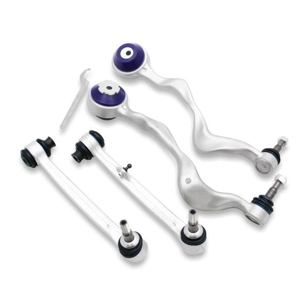 【USA在庫あり】 SuperPro 2008 BMW 128i Base フロント Control Arm & Radius Arm Set sprALOY0090K HD店