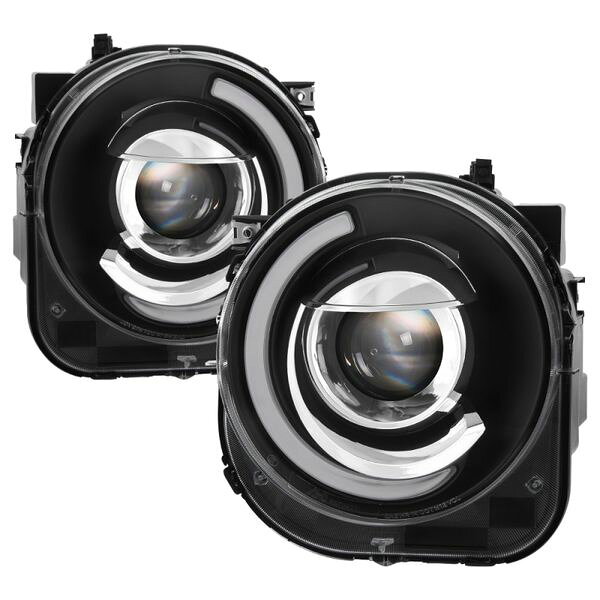 【USA在庫あり】 Spyder Xtune 15年-17年 Jeep Renegade Light Bar DRL プロジェクター ヘッドライト ブラック PRO-JH-JREN-LBDRL-BK spy9039720 HD店