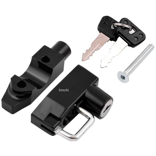 【メーカー在庫あり】 キタコ ミラーホルダー付 ヘルメット ホルダー ブラック 汎用 80-564-90150 JP店