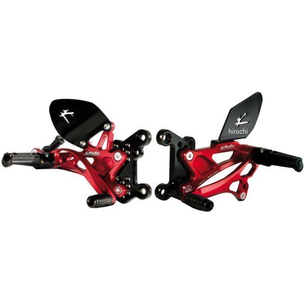 バルターモト Valter Moto バックステップ ストリート ポジション変更可 07年-12年 ドゥカティ 1198 赤 VMC-PED23 JP店