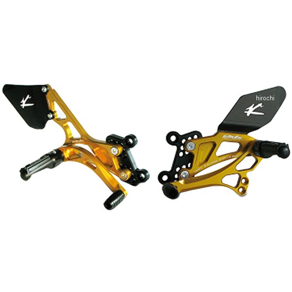 バルターモト Valter Moto バックステップ ストリート ポジション変更可 12年以降 ストリートトリプル ゴールド VMC-PET21 JP店