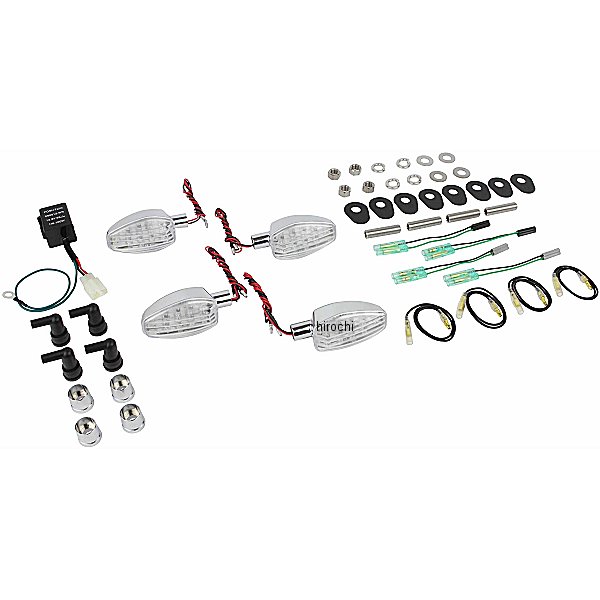 POSH ポッシュ ライトウェイトLEDウインカーキット 14年以降 MT-09 トレーサー メッキボディー/クリアーレンズ 065252 JP店