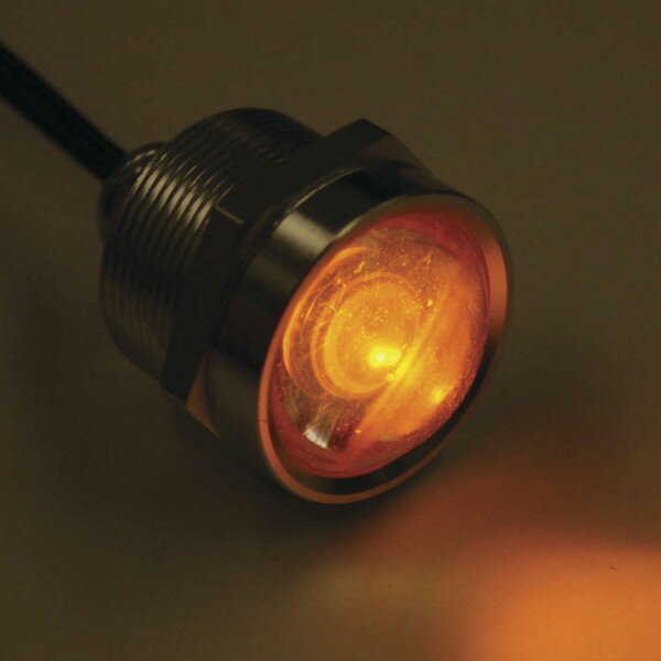 【USA在庫あり】 レトリックライティング LETRIC LIGHTING ロイヤルフラッシュLED 1インチ ポリッシュ/白/アンバー 6個入り letLLC-RFPB-WAS JP店