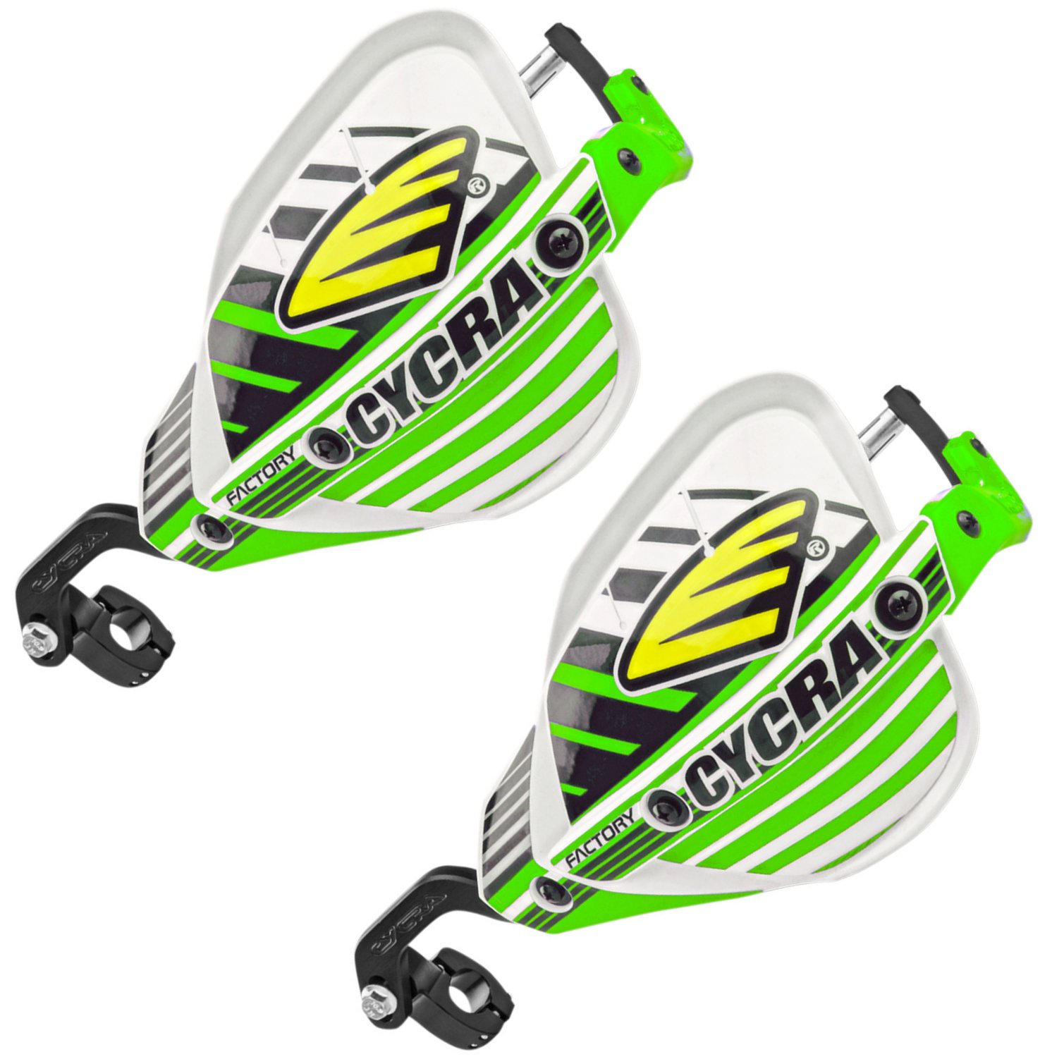 【USA在庫あり】 サイクラ CYCRA ハンドガード Probend ファクトリー 22mmバー用 緑 cyc1CYC-7405-72X JP店