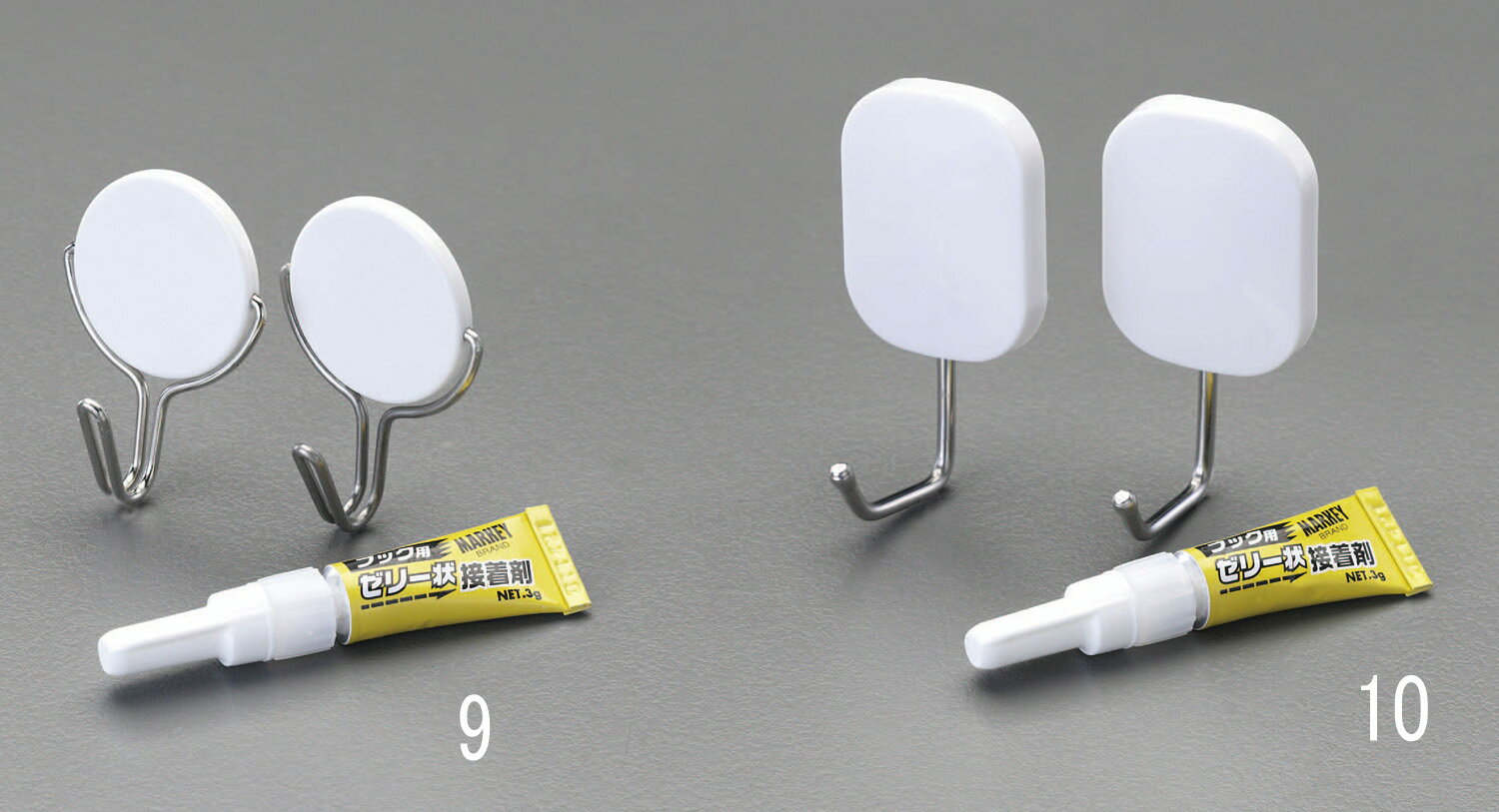 【メーカー在庫あり】 エスコ ESCO 54x40mm 接着剤フック(スイング) 000012227473 JP店