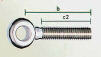 【メーカー在庫あり】 エスコ ESCO M10x40mm 全ねじアイボルト(左ねじ/ステンレス...