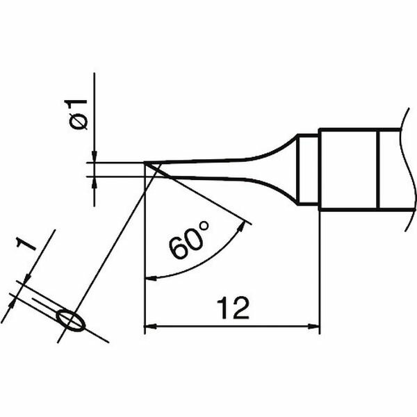 【メーカー在庫あり】 T36C1 白光(株) 白光 こて先 1C型 T36-C1 JP店