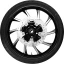 【USA在庫あり】 COASTAL MOTO ホイール フロント HURRICANE W/TIRE ABS (TPMS) ブラック CUT 21" 0335-0020 JP店