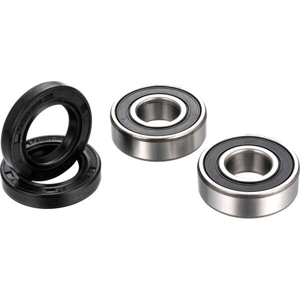 FACTORY LINKS ホイール ベアリング キット - フロント12年-17年 BMW F700GS09年-15年 BMW G650GS09年-12年 BMW G650GS ABS00年-07年 BMW F 650 Dakar ABS00年-07年 BMW F650GS99年-04年、09年-12年 BMW F650GS ABSベアリングには高耐久性のプレミアムマリングリースが詰め込まれており、特別な複合増粘剤が追加されているため、実質的に防水性があります。ニトリルブタジエンゴム製のダブルリップオイルシールは、研磨剤、腐食性水分、その他の有害な汚染物質がベアリングに侵入するのを防ぎます。さらに湿気を防ぐために、過酷な条件ではグリース充填を30％から60％に増やしました。内輪の特殊なV溝により、水の浸入に対する耐性が向上します。比類のない防錆・腐食保護を提供しますFactory-Links ボールベアリングは、オフロードでの使用向けに特別に設計されています。FWK-W-004楽天 JP店