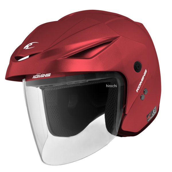 【メーカー在庫あり】 HK-1651 コミネ KOMINE 春夏モデル ジェットヘルメット ERA II マットメタルレッド XLサイズ 01-1651 JP店