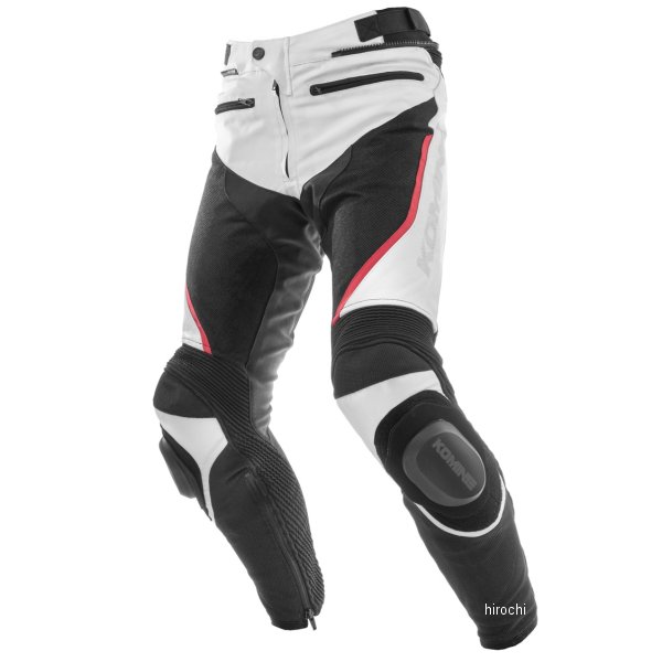 Men'S - 【メーカー在庫あり】 PK-757 コミネ KOMINE 春夏モデル R-SPEC レザーメッシュパンツ 白 Mサイズ 07-757 JP店