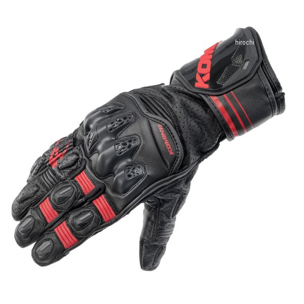【メーカー在庫あり】 GK-265 コミネ KOMINE 春夏モデル R-SPEC レーシンググローブ 黒/赤 3XLサイズ 06-265 JP店