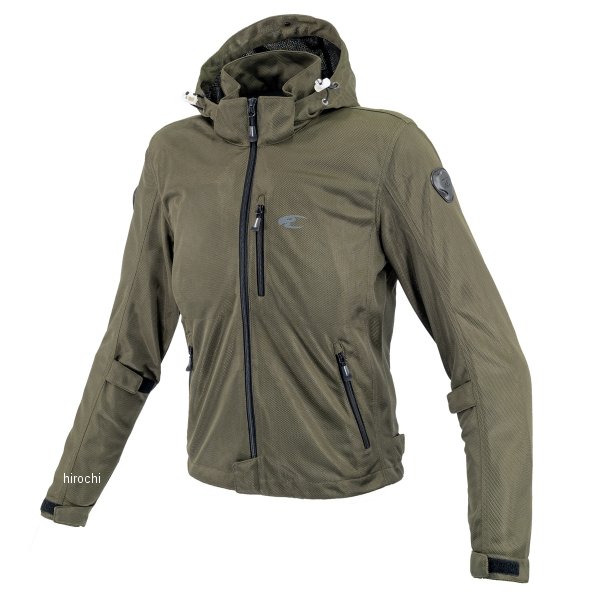 【メーカー在庫あり】 JK-176 コミネ KOMINE 2025年春夏モデル レディース エニグマライト メッシュパーカ オリーブ WMサイズ 07-176 JP店(2)