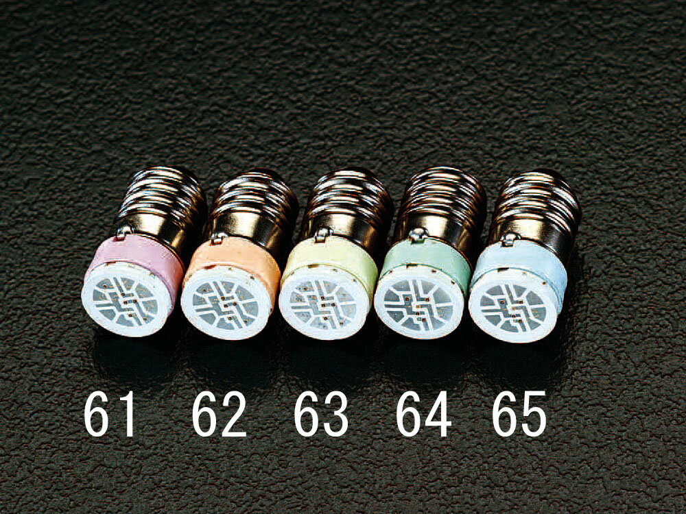【メーカー在庫あり】 エスコ ESCO AC/DC12V/E10 23mm LEDランプ アンバー 1個売り 000012008562 JP店