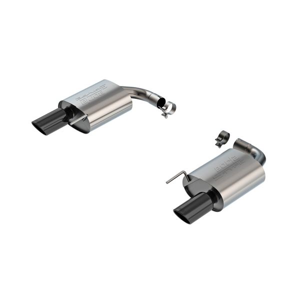  Borla 2024-2025 Ford Mustang Eco Boost 2.3L S-Type Axle Back Exhaust w/ Black Chrome Tips bor11986BC JP店