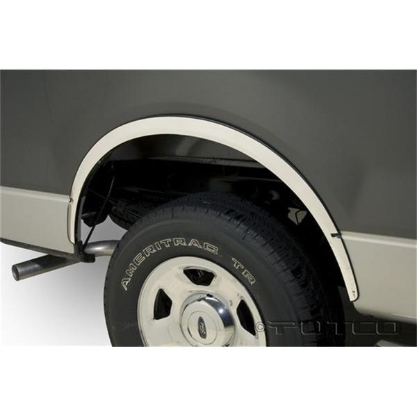 【USA在庫あり】 Putco 04-14 Ford F-150 Reg Cab/Ext Cab/Super Crew F-150 (w/o Factory Flares) - Full SS Fender Trim put97219 JP店