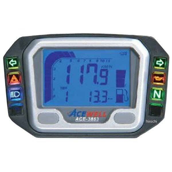 エースウェル ACEWELL 多機能デジタルメーター ガソリン残量 510Ωタイプ ACE-3853H JP店