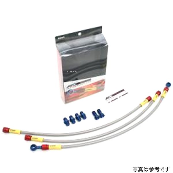 ACパフォーマンスライン AC-PERFORMANCELINE フロントブレーキホース 09年-12年 V-MAX1700 青/赤 32031520 JP店