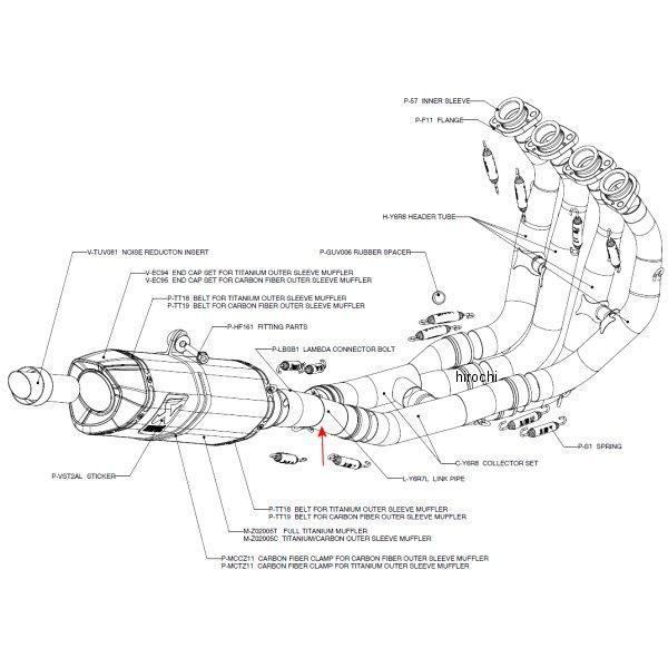401 cc 〜750 cc  - アクラポビッチ AKRAPOVIC リンクパイプ YZF-R6 ステンレス L-Y6R7L JP店