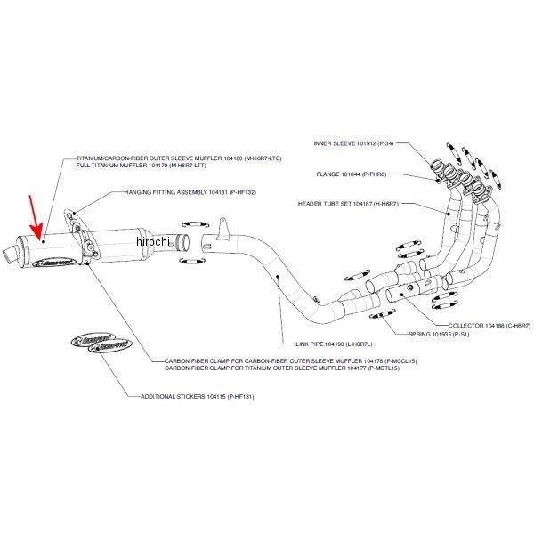 401 cc 〜750 cc  - アクラポビッチ AKRAPOVIC リペアサイレンサー レーシング/エボリューションライン 05年 CBR600RR チタン M-H6R7-LTT JP店