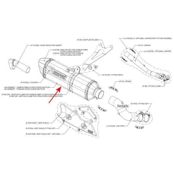 HONDA - アクラポビッチ AKRAPOVIC リペアサイレンサー Z-TYPE E1仕様 08年-11年 CB1000R チタン M-HZ02805T JP店