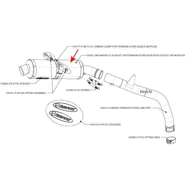 401 cc 〜750 cc  - アクラポビッチ AKRAPOVIC リペアサイレンサー 05年 CBR600RR MS-H6SO8-LT JP店