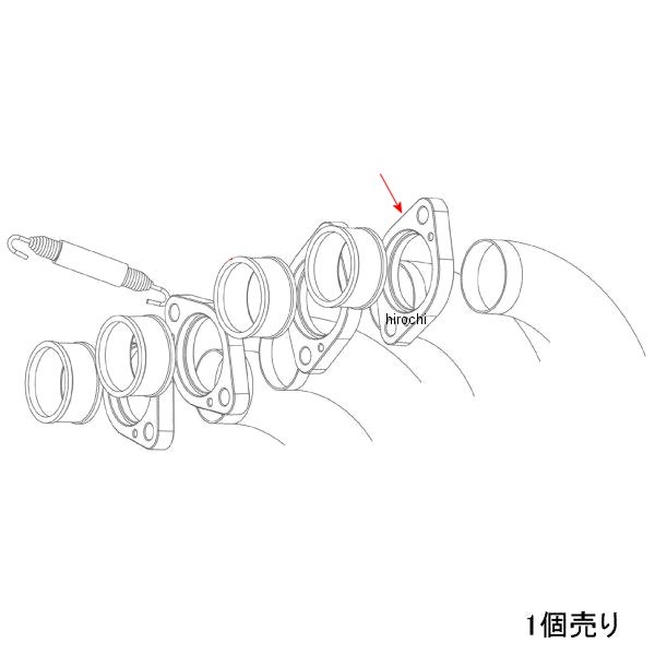アクラポビッチ AKRAPOVIC リペアフランジ 1ケ P-F1 JP店