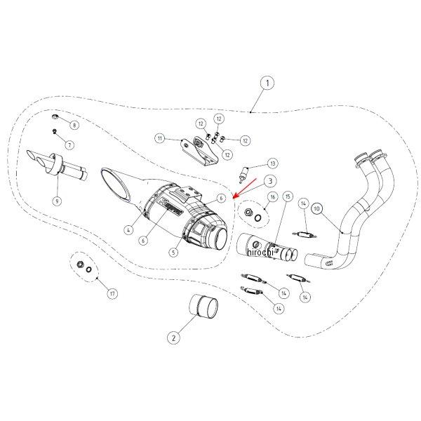 751 cc 〜 - アクラポビッチ AKRAPOVIC リペアサイレンサー レーシングライン E1仕様 14年以降 MT-07 チタン M-HAF00301T JP店