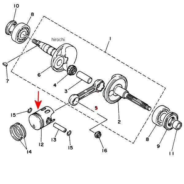 【メーカー在庫あり】 ヤマハ純正 ピストン(STD) 3CP-11631-00-96 JP店