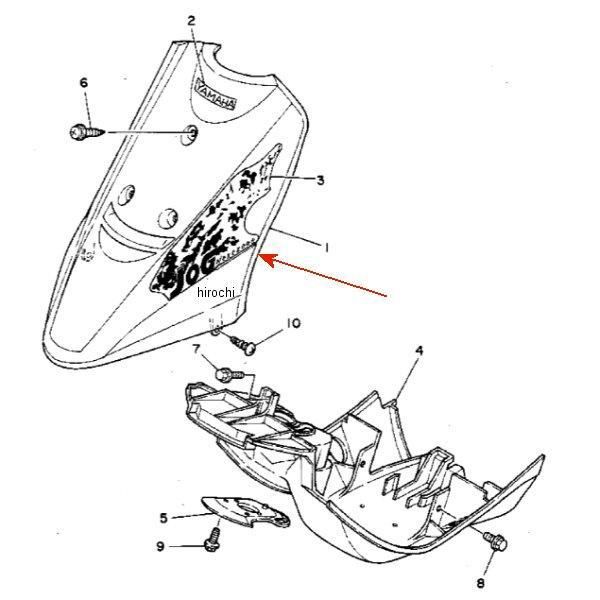 ヤマハ純正 フロント フェンダー00LK 3KJ-21511-00-LK JP店
