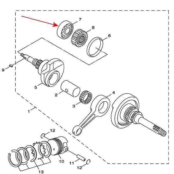 ヤマハ純正 ベアリング 93306-372Y3 JP店