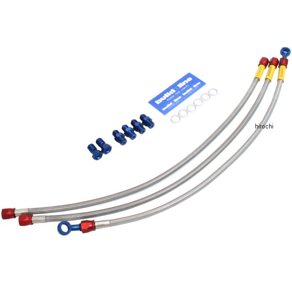 グッドリッジ ビルドアライン フロント ブレーキホースキット 3本タイプ 75年-82年 ドゥカティ900 ベベル アルミ/クリア 20591030 JP店