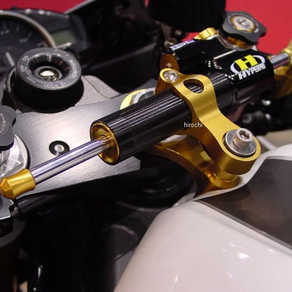 ハイパープロ HYPERPRO CNCステアリングダンパーステー 75mm/TYPE-10 06年-10年 YZF-R6 ゴールド 22113..