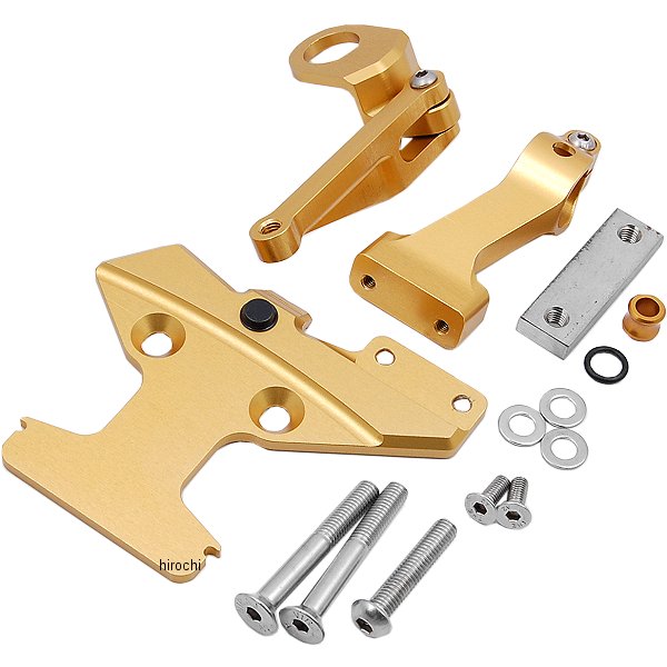 ハイパープロ HYPERPRO CNCステアリングダンパーステー 75mm 93以降 V-MAX1680、V-MAX1200 ゴールド 22113013 JP店
