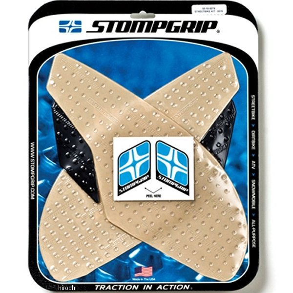 【USA在庫あり】 ストンプグリップ STOMPGRIP タンク グリップキット 13年以降 トライアンフ クリア 4320-1865 JP店