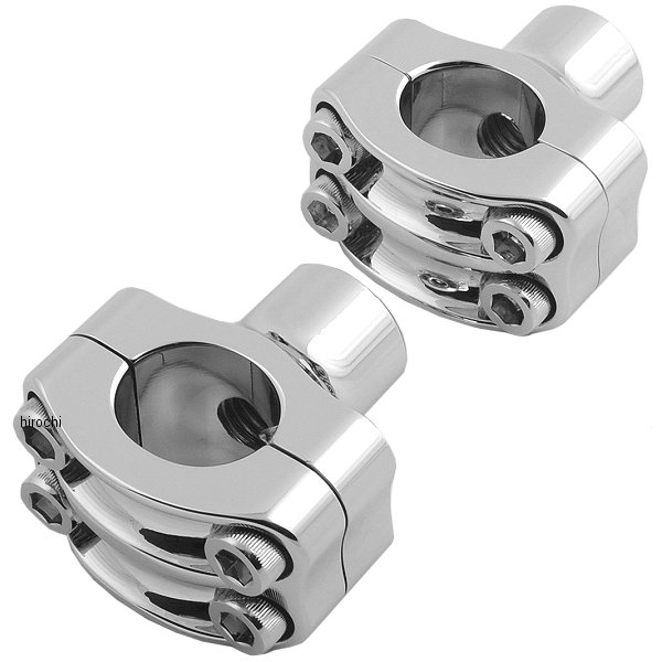 【USA在庫あり】 ローランドサンズデザイン RSD 1インチバー用ライザー 1.5インチ高 ノスタルジア 4ボルト クローム 0602-0541 JP店