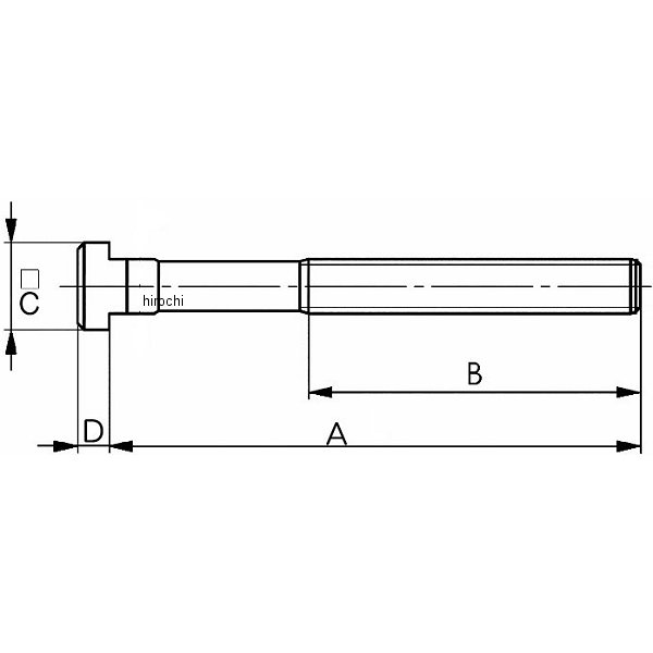 【メーカー在庫あり】 エスコ ESCO M12/呼14/100mm Tスロットボルト 000012099456 JP店