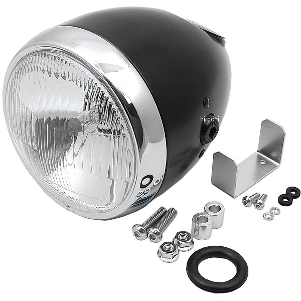 【メーカー在庫あり】 デイトナ ビンテージスモールヘッドライト(レンズ径φ134) 黒 H4 79160 JP店