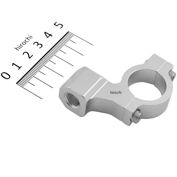 【メーカー在庫あり】 ポッシュ POSH ユニバーサルミラーホルダー φ22.2ハンドルバー用 M10 ピッチ1.25サイズ シルバー 200243 JP店