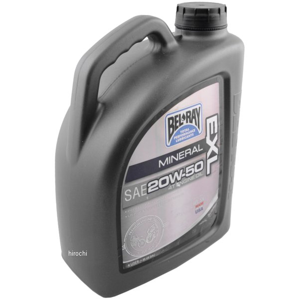 【USA在庫あり】 ベルレイ BEL-RAY 鉱物油 4スト エンジンオイル EXL 20W50 4リットル 3601-0150 JP店