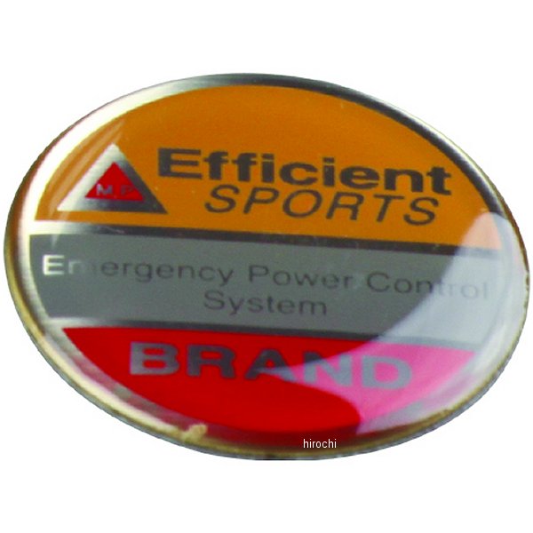 【メーカー在庫あり】 ポッシュ POSH Efficient sportsマルバッジ 30mm 000205 JP店