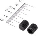 【メーカー在庫あり】 ポッシュ POSH エアーバルブキャップ アルミ 2個入り 黒 000801-06 JP店(2)