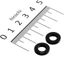 【メーカー在庫あり】 ポッシュ POSH カラーセット 厚さ2 内径6mm 外径12.6mm 2個入り 黒 100206-06 JP店