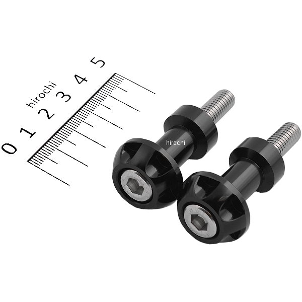 【メーカー在庫あり】 ポッシュ POSH ロングネットアンカー NASAタイプ 8mm アルミ 2個入り 黒 004032-..