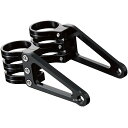 【メーカー在庫あり】 ポッシュ POSH φ35マシンドホリゾンヘッドライトステー 3クランプタイプ φ41mm 黒 汎用 030049-36 JP店